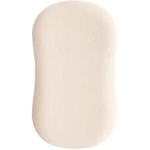 SNOOZY MONKEY Baby Lounger for Newborn, Portable 100% Breathable Cotton Pearls, Baby Lounger Nest for Newborn & Babies (0-12 Months) (Free 100% Cotton) (Peach)