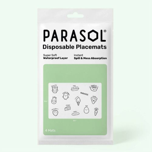 Parasol 4ct Disposable Placemats - White