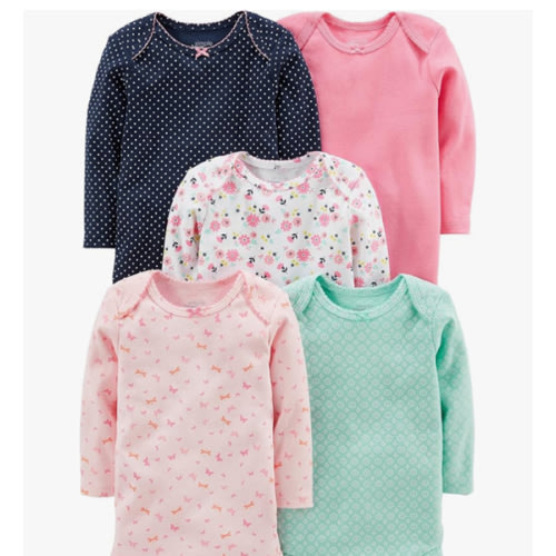 Simple Joys by Carter's baby-girls 5-pack Long-sleeve Bodysuit