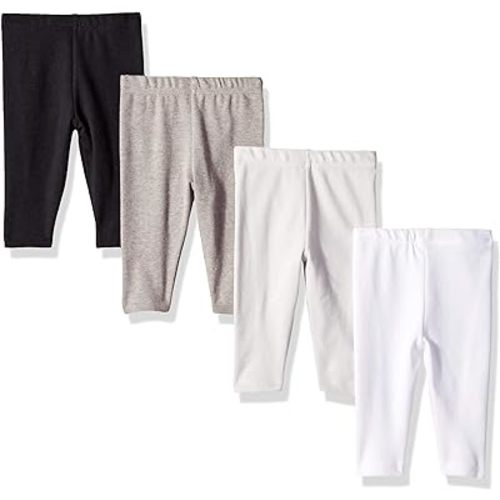Hanes Baby-Girls Baby Leggings, Ultimate Flexy Knit Pants Boys & Girls, 3-Pack