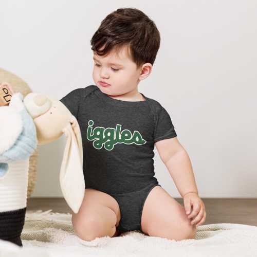 Philadelphia Football Iggles Baby short sleeve one piece - Babies Philly Sports Birds