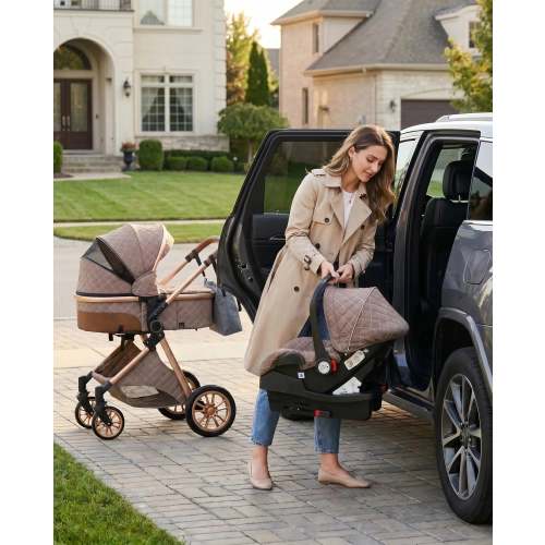 Premium 3-in-1 Baby Stroller (Car Seat & Base Included)