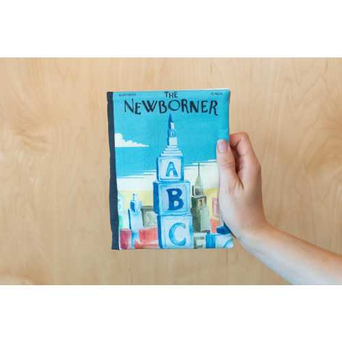 Baby Crinkle Book- The Newborner Magazine Parody Baby Shower Gift ALPHABET CITY