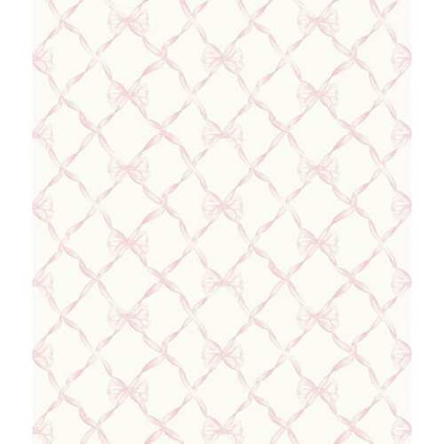 Baby Bow Pink Jam Peel and Stick Wallpaper