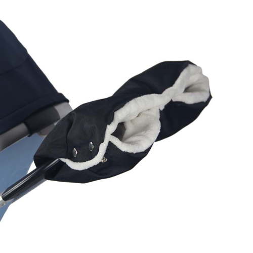 OOKWE Winter Pram Gloves Pushchair Hand Muff Warm Fur Fleece Pram Mitten Baby Buggy Cart Outdoor Glove Stroller Accessories