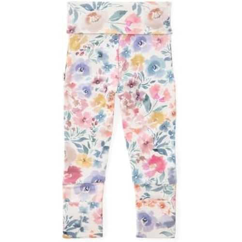 Little Sleepies Newborn Leggings for Girls & Boys, Soft Viscose from Bamboo Leggings w/Fold Over Leg Cuffs, Baby Pants