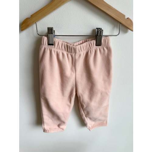 Pink Fleece Pants / 6-12m