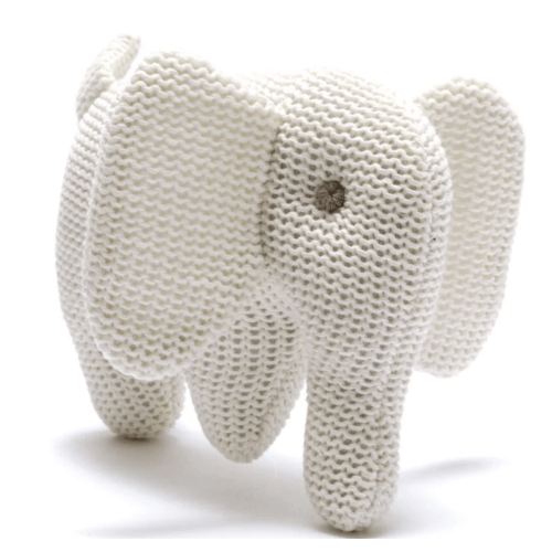 Knitted Elephant Rattle
