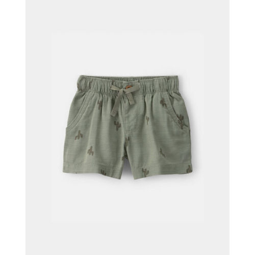 Baby Boy Cactus Drawstring Shorts - Olive - OshKosh B'gosh | Carter's