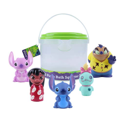 Licensed Squirters Bath Bucket Set, 5 pc.