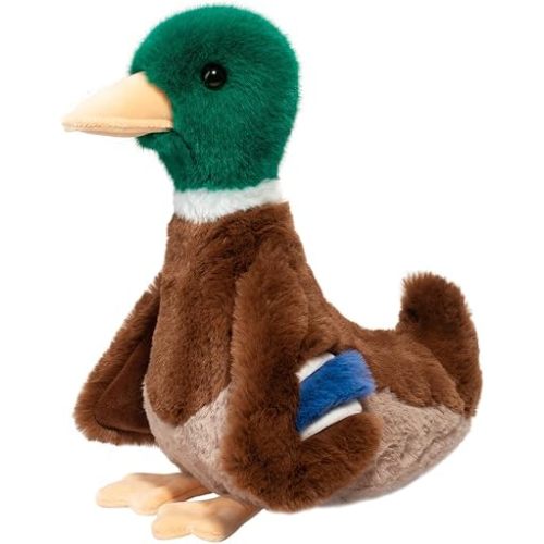 Douglas Desie Mallard Duck Plush Stuffed Animal, 10 Inch Soft Realistic Duck Toy – Wildlife Bird Plush for Kids, Nature Gifts & Collectors