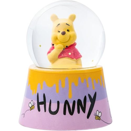 Silver Buffalo Disney Winnie the Pooh Mini Light Up Snow Globe, 45mm