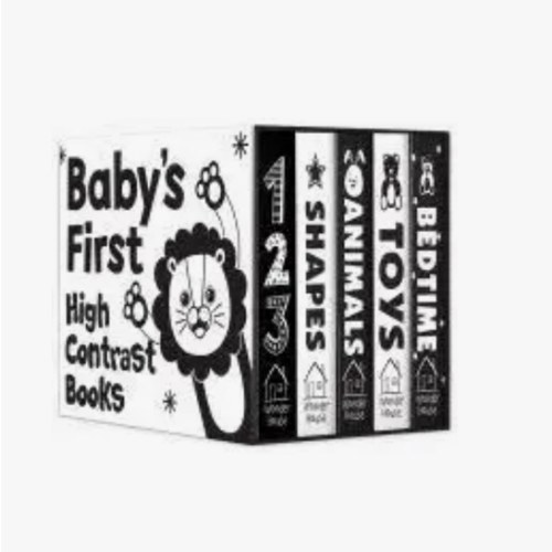 Baby's First High-Contrast Books Boxed Set [Box Set of 5] - Age Group: 0+ / Black and White Tummy Time Books /Illustrated Board Book for Kids/Toddlers / by Wonder House Books, Paperback | Barnes & Noble®