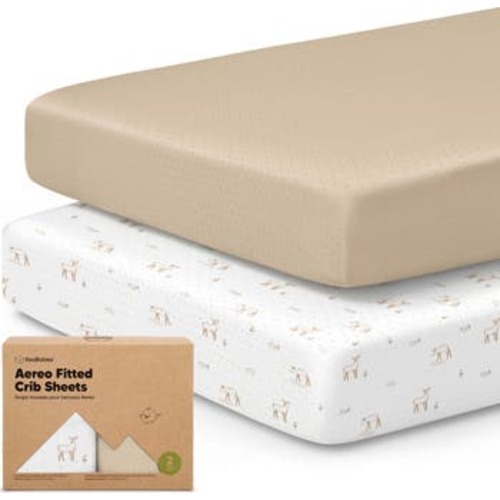 2-Pack Aereo Fitted Crib Sheets