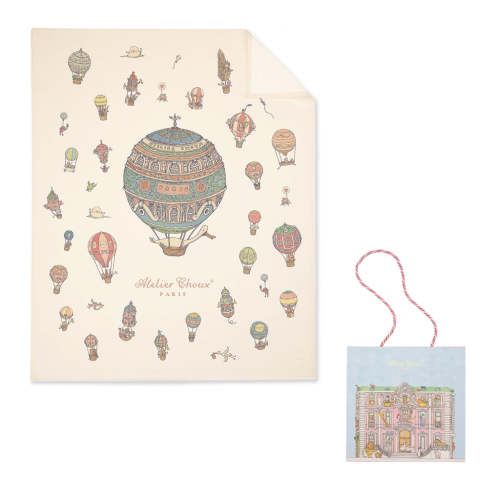 Hot Air Balloons Cashmere Blanket | Over The Moon