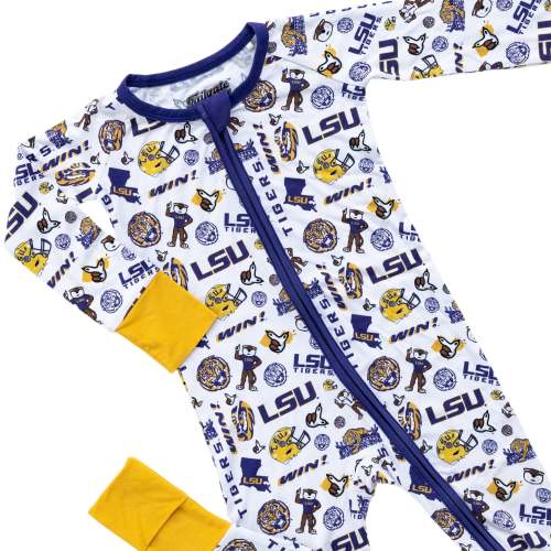 LSU Tigers Zipper One-Piece for Babies | Tailgate Tikes