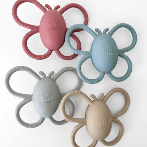 Garden Party Butterfly Rattle Teether | Baby Rattle & Teether | Calla and Friends