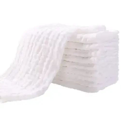 【Baby Registry】Yoofoss Muslin Burp Cloths for Baby 10 Pack 100% Cotton Baby Washcloths for Boys Girls Large 20''X10'' Super Soft and Absorbent White - TikTok Shop