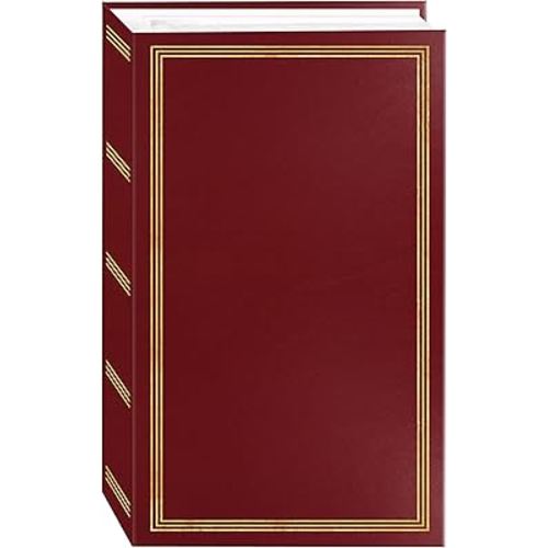 3-ring pocket BURGUNDY album for 504 photos - 4"X6"
