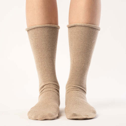 Women's Knit Socks Merino Creamy Beige