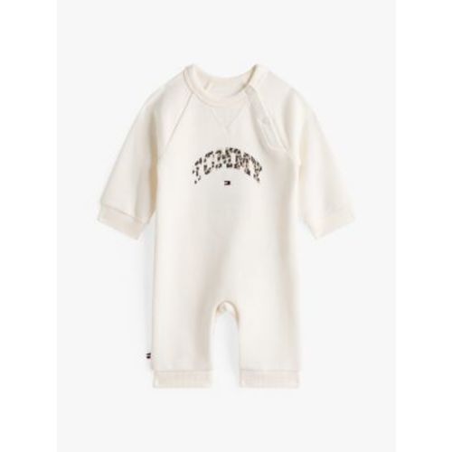 Babies' Leopard Print Logo Coverall