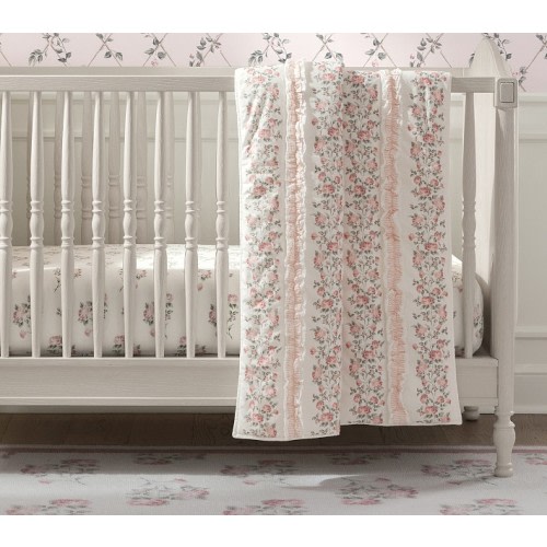 Bria Hammel Rose Baby Quilt | Pottery Barn Kids