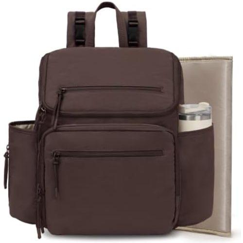 Omanmoli Diaper Bag Backpack Large Baby Travel Bag 30 OZ Tumbler Holder