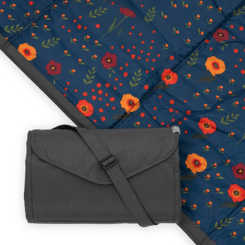 Outdoor Blanket - Midnight Poppy