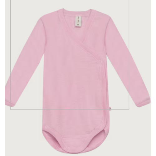 Baby merino wool/silk wrap bodysuit - $40.99 - Dilling