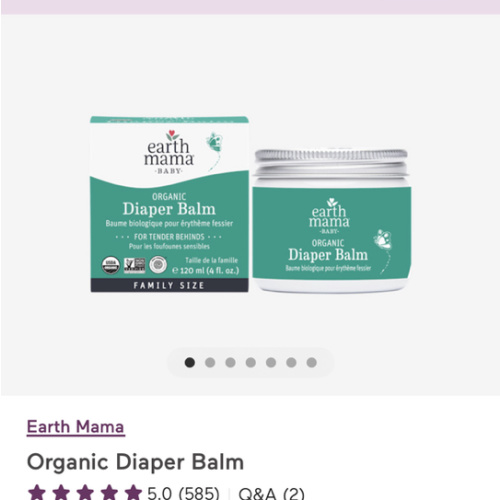 Organic Diaper Balm | Earth Mama