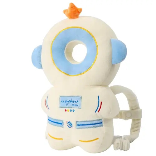 Baby Head Protector Backpack -Soft & Lightweight Pads - Prevents Bebes Backward Fall Astronauts Plush Stuffed