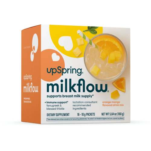 Milkflow® + Immune Support Drink Mix, Orange Mango, 16 ct