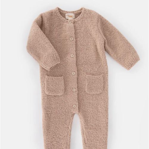 Long Sleeve Jumpsuit - Fuzzy