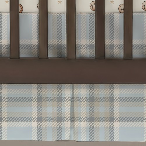 Plaid Crib Skirt