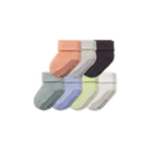 Baby Week of Bombas Gripper Calf Sock 7-Pack (6-12 Months) - Weekend O