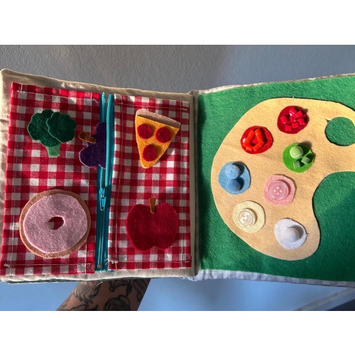 Handmade Fabric Quiet/Sensory Book for Babies & Kids - Customizations Available