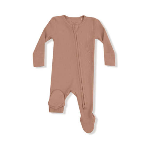 Cafe Au Lait - 2 Way Zipper Footie