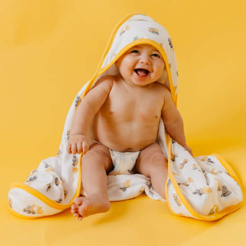 Premium Baby Knit Hooded Towel - Dozer