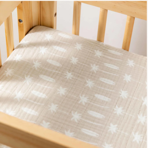 Babyletto Bassinet sized Sheet in Muslin Cotton (Beach Bum)