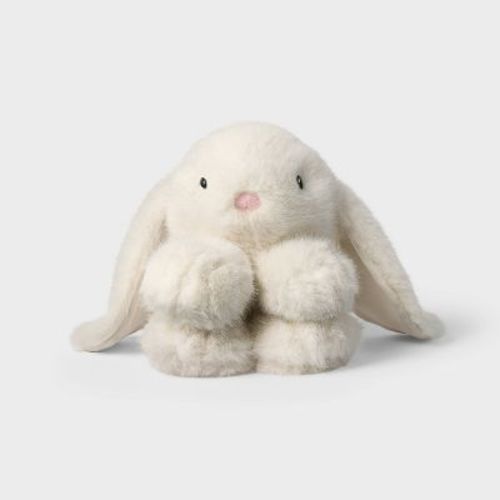 5.5'' White Bunny Stuffed Animal - Gigglescape™