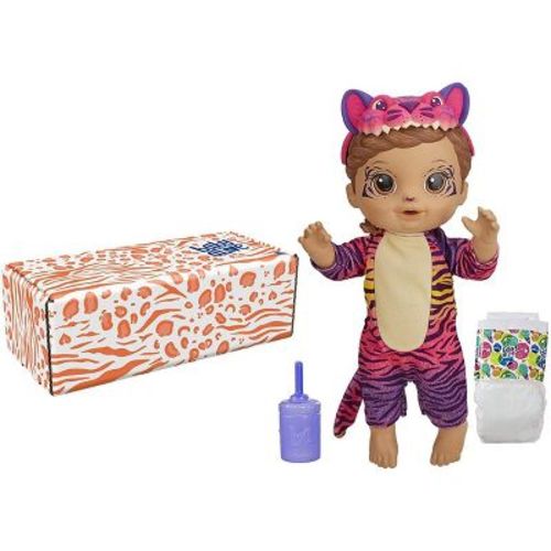 Baby Alive Rainbow Wildcats Tiger Doll — Drinks, Wets & Wears Tiger Onesie,