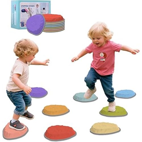 8/12 PCS Stepping Stones for Kids, Toddler Obstacle Course Floor Is Lava
