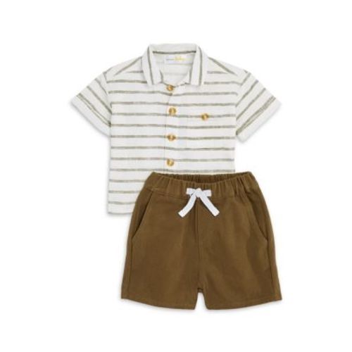 Boys' Woven Striped Shirt & Shorts Set - Baby