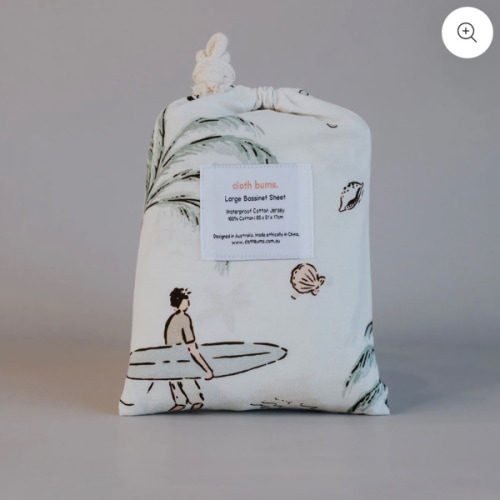 Co-Sleeper Waterproof Sheet - Retro Sands – Cloth Bums