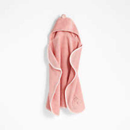 Nachi 100% Organic Cotton Pink Hooded Baby Towel