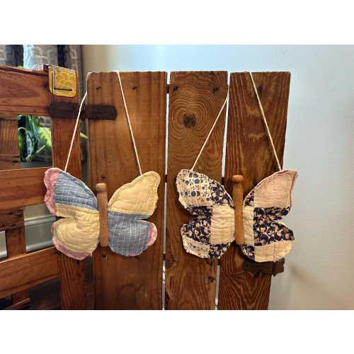 Vintage Quilt Hanging Butterfly