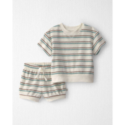 Baby 2-Piece Terry Top & Short Set Made with Organic Cotton in Stripes - Little Planet | Carter's