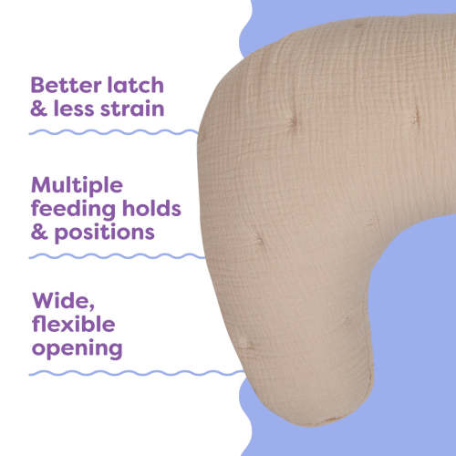 Premium Breastfeeding Pillow | Boppy - Muslin Oatmeal