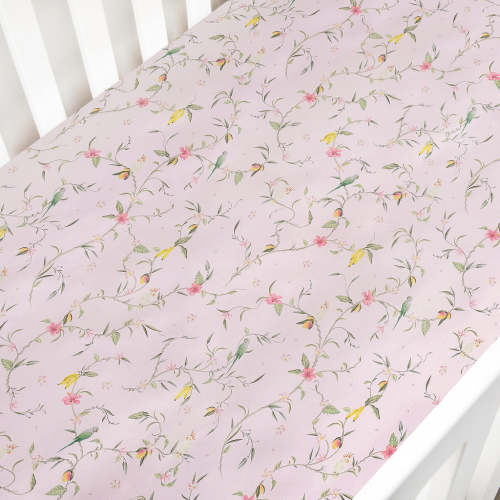 Dreaming of Paradise Crib Sheet - Ivory | Gooselings