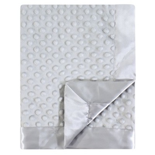 Hudson Baby Infant Plush Mink Blanket, Gray, One Size